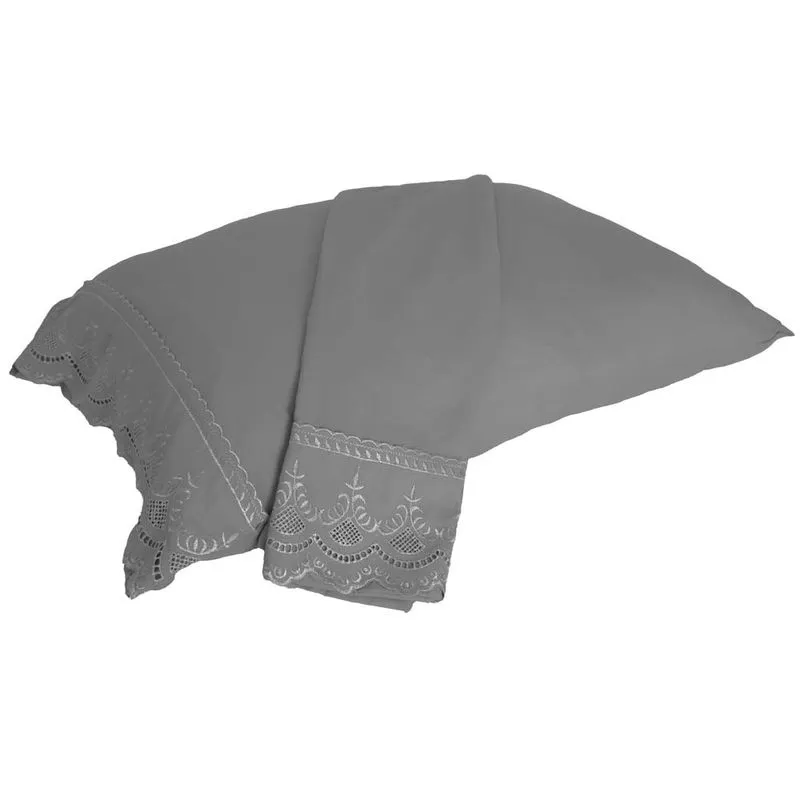 Fronha Percal Soft 300 Rendado 2 Pecas Fendi