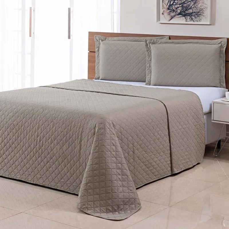 Colcha Ultrassonica Basics 2,80 X 2,60 King Kaki/unico