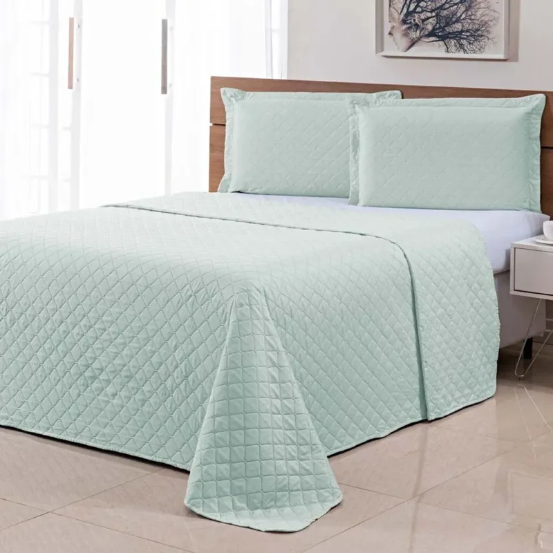 Colcha Ultrassônica Basics 280x260 King Verde Menta/Único - Niazitex