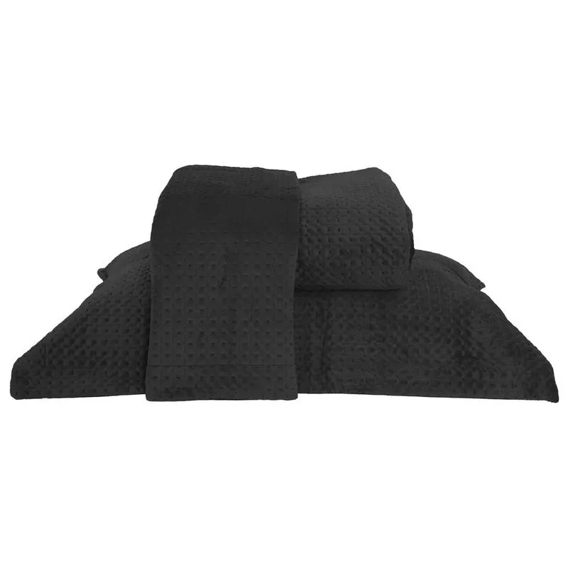 Colcha Ultrassonica Estocolmo 1,60x 2,40 Solteiro Preto