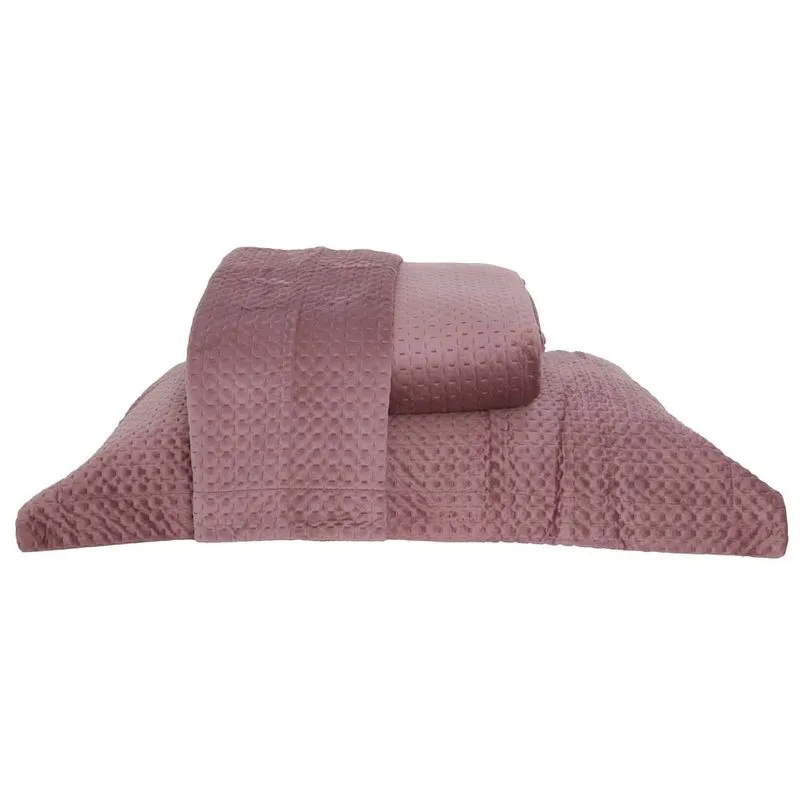 Colcha Ultrassonica Estocolmo 1,60x 2,40 Solteiro Rose
