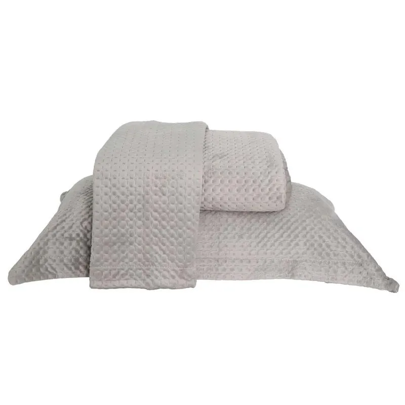 Colcha Ultrassonica Estocolmo 2,40x 2,60 Queen Prata