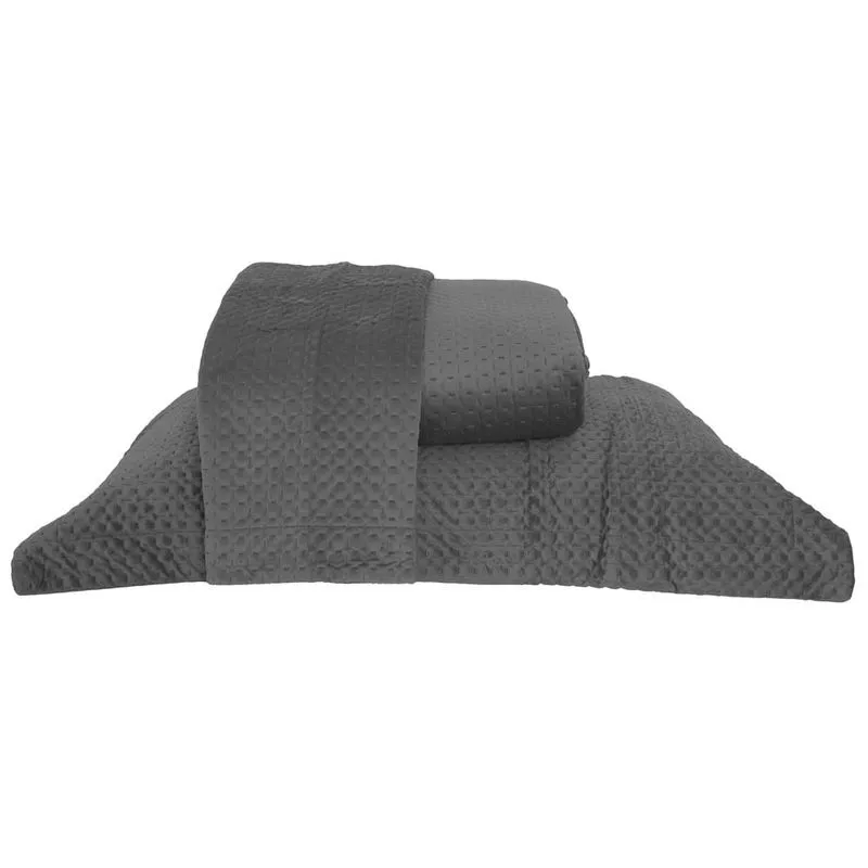 Colcha Ultrassonica Estocolmo 2,80x 2,60 King Chumbo