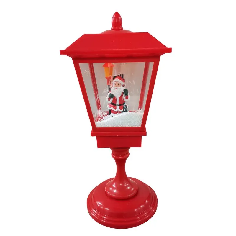 Poste Natal Neve Pequeno 25 X 25 X 57,6 Vermelho