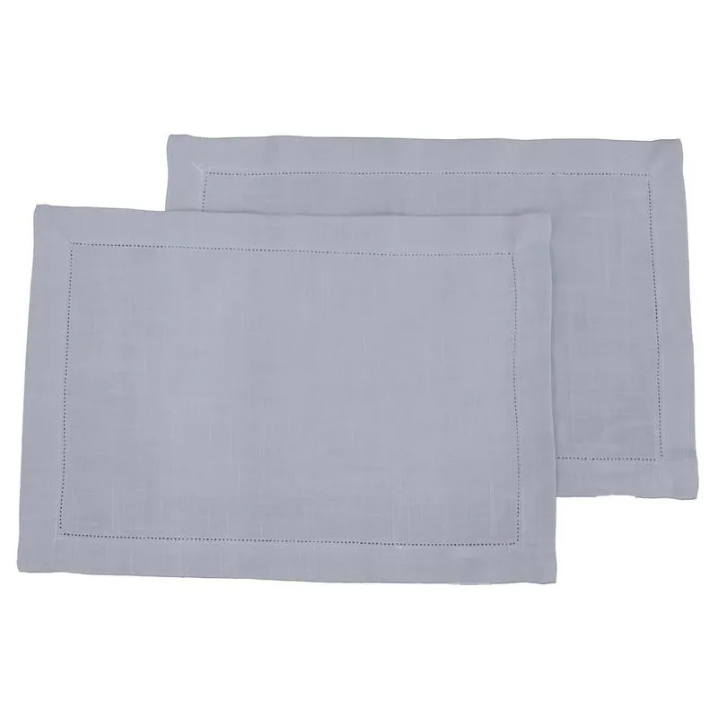 Jogo Americano Linen 2pcs 0,35 X 0,50 Cinza
