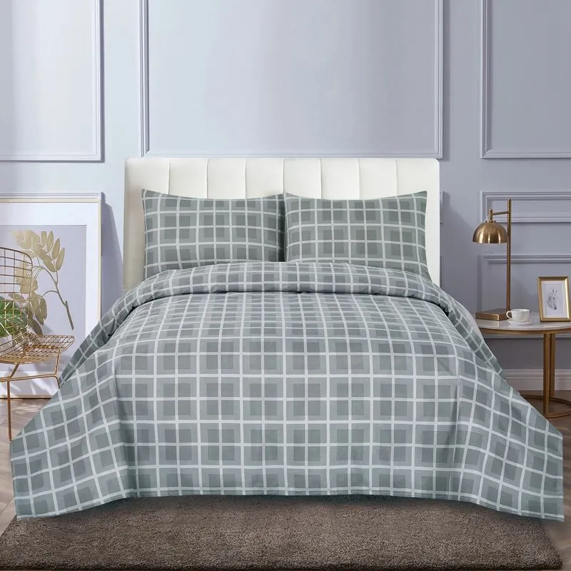 Jogo de Cama 300 Fios Micropercal Estampado King Des 005