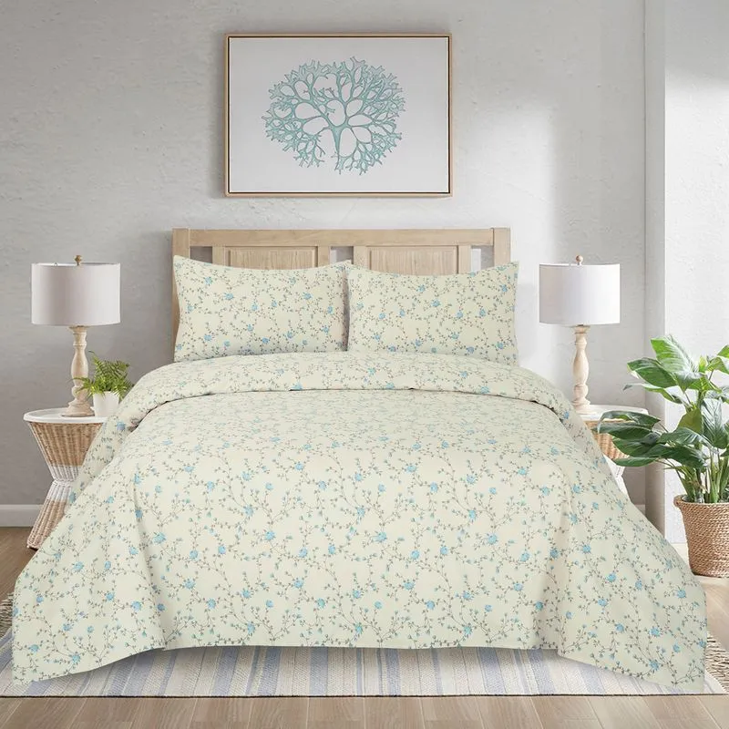 Jogo de Cama 300 Fios Micropercal Estampado Queen Des 004