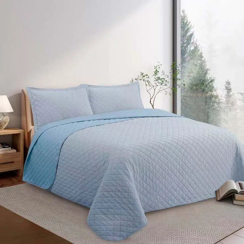 Colcha Ultrassonica Melange 1,60 X 2,40 Solteiro Azul