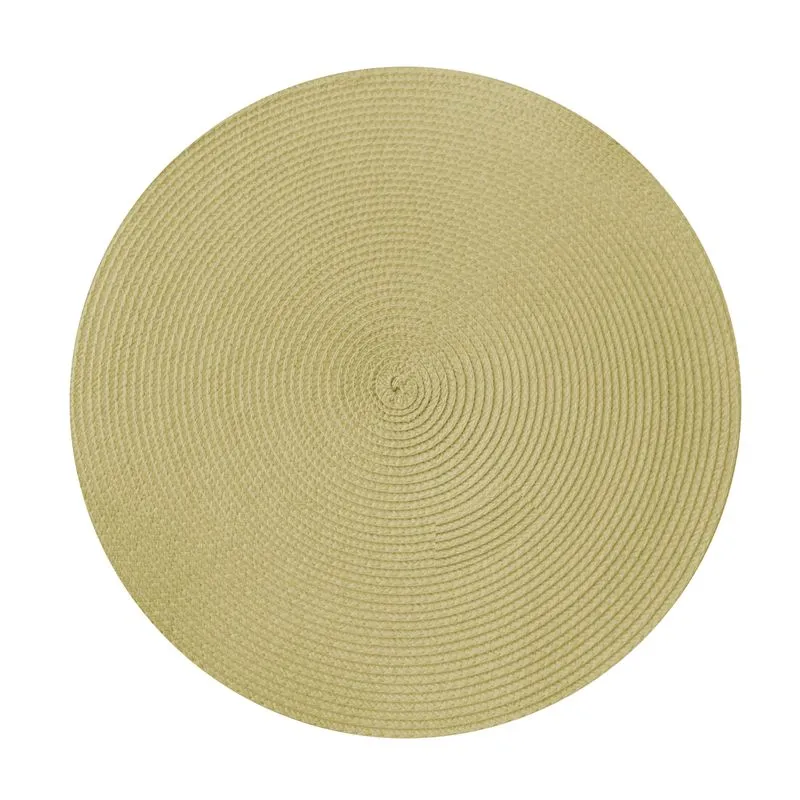 Lugar Americano Pvc Manaus 38 Cm Redondo Amarelo