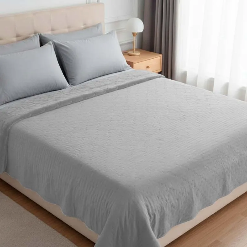 Coberdrom Siena King 2,60 X 2,40 Prateado