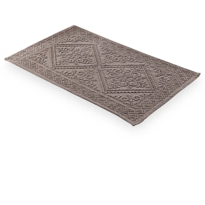 Tapete Antiderrapante Delhi Des.006 50x80cm - Niazitex Bege - Niazitex