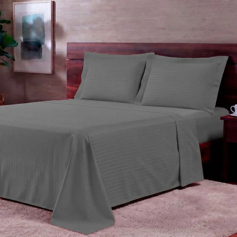 Jogo de Cama 300 Fios Basics Stripe King Fendi