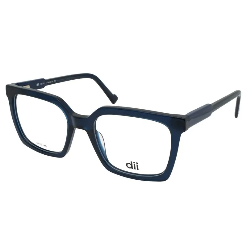 Armação para Óculos de Grau Feminino Dii Collection 1 4374 Azul Escuro Armação para Óculos de Grau Feminino Dii Collection 1 4374 A