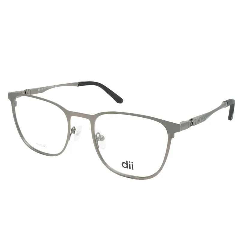 Armação para Óculos de Grau Masculino Dii Collection 2 4370 Prata