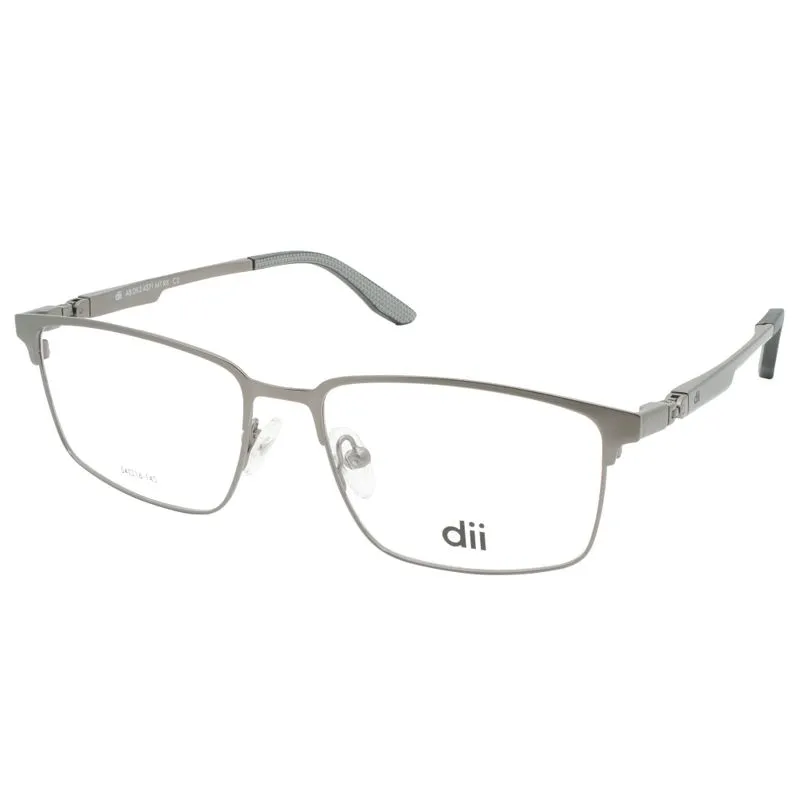 Armação para Óculos de Grau Masculino Dii Collection 2 4371 Prata