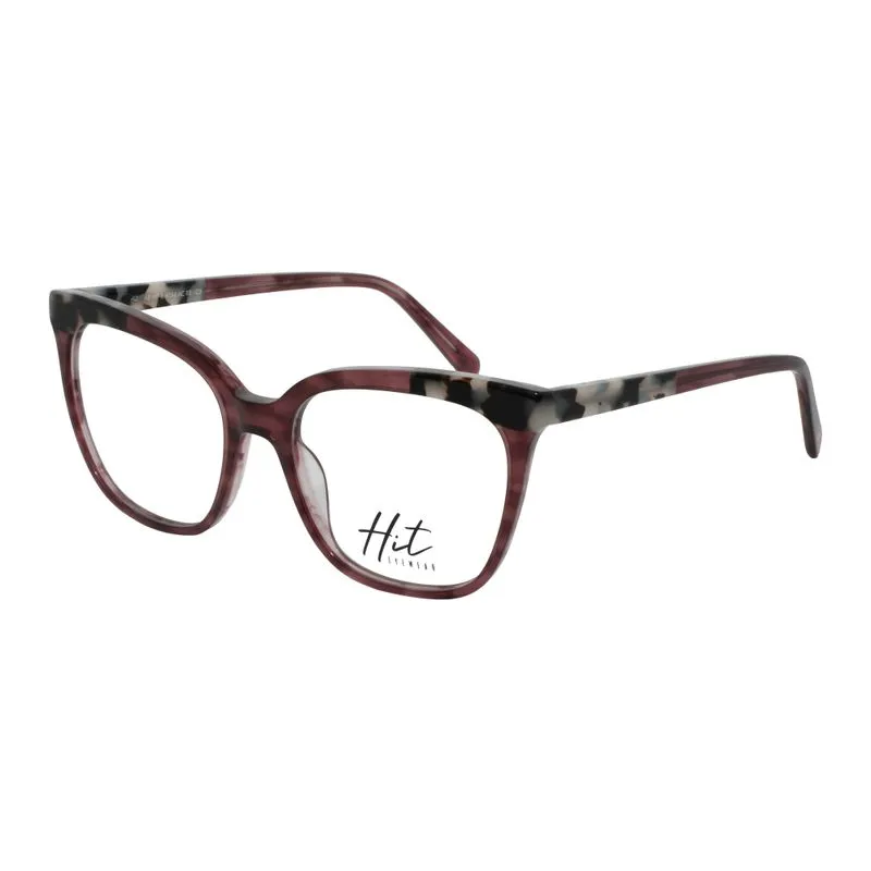 Armação para Óculos de Grau Feminino Hit 1 4054 Rosa com Demi Off White