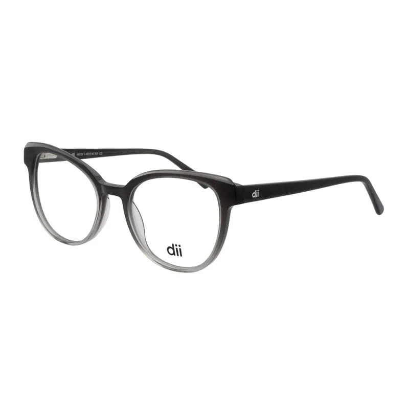Armação para Óculos de Grau Feminino Dii Collection 4055 Degradê Cinza Armação para Óculos de Grau Feminino Dii Collection 4055 Degradê Cin