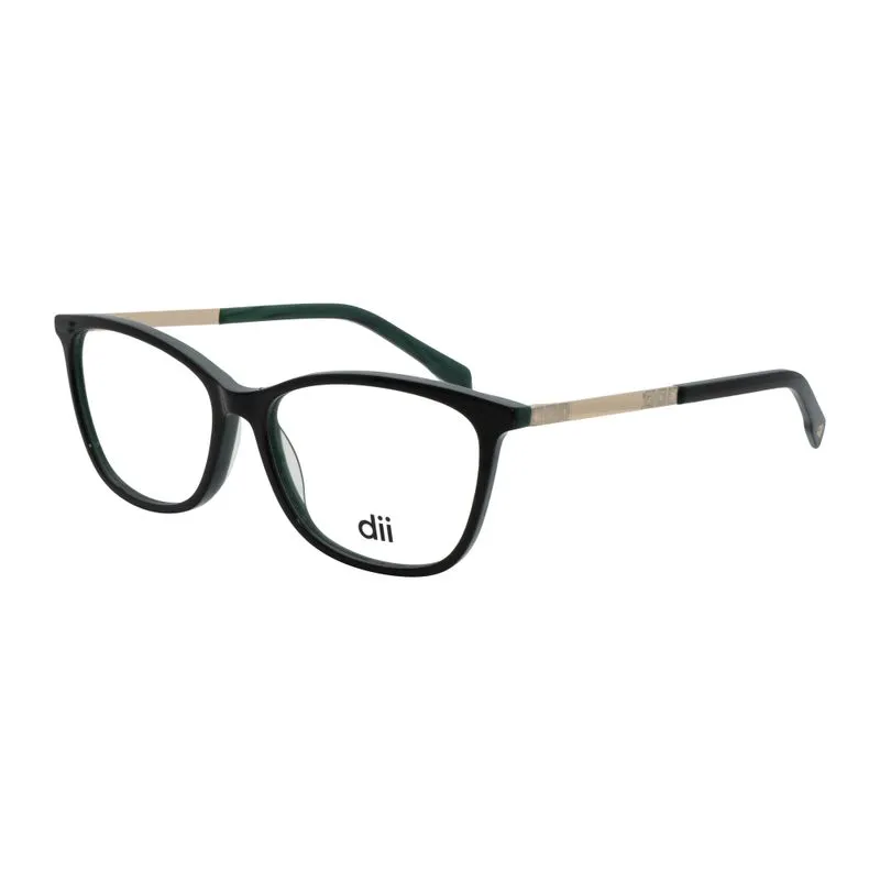 Armação para Óculos de Grau Feminino Dii Collection 4068 Preto com Dourado