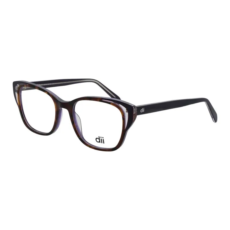 Armação para Óculos de Grau Feminino Dii Collection 4056 Demi Marrom com Lilás