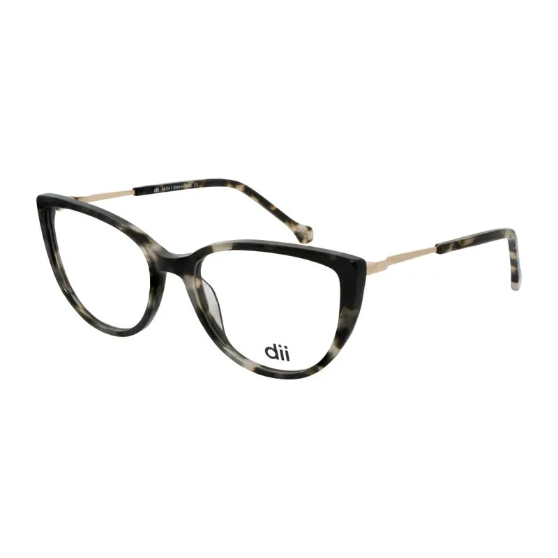 Armação para Óculos de Grau Feminino Dii Collection 4064 Demi Verde com Dourado
