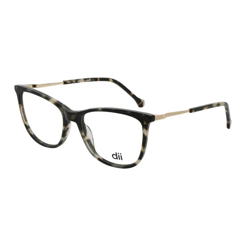 Armação para Óculos de Grau Feminino Dii Collection 4065 Demi Verde com Dourado
