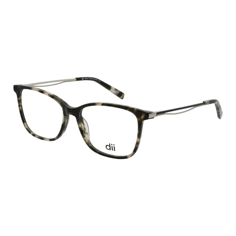 Armação para Óculos de Grau Feminino Dii Collection 4069 Demi Verde com Prata