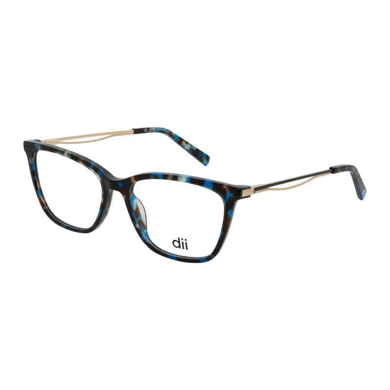 Armação para Óculos de Grau Feminino Dii Collection 4070 Demi Azul com Dourado Armação para Óculos de Grau Feminino Dii Collection 4070 Demi A