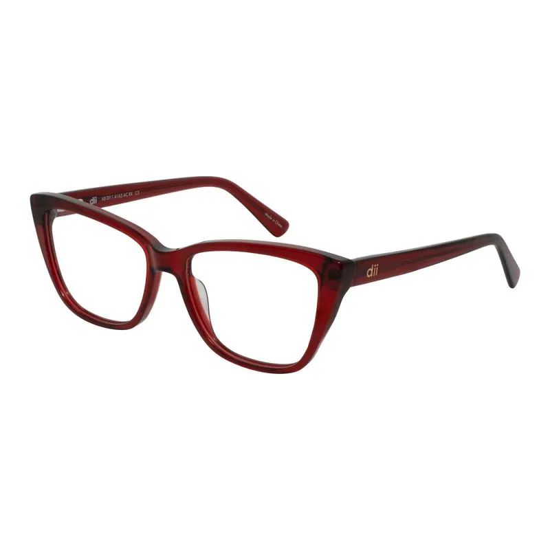 Armação para Óculos de Grau Feminino Dii Collection 4165 Vermelho Cristal