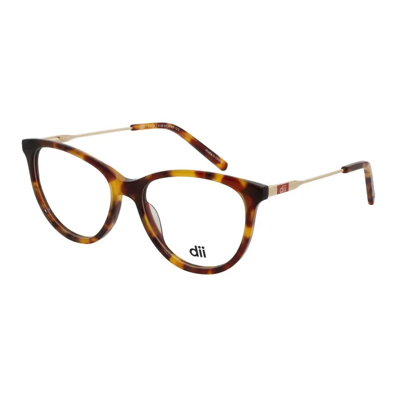 Armação para Óculos de Grau Feminino Dii Collection 4168 Demi Amarelo