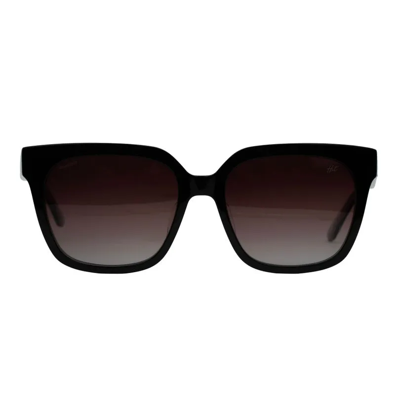Óculos de Sol Feminino Hit 1 4090 Preto com Marrom OC HIT 1 4090 C1 UNI SOL