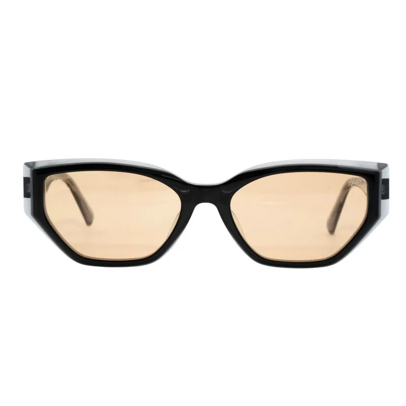 Óculos de Sol Feminino Hit 1 4091 Preto com Amarelo OC HIT 1 4091 C1 UNI SOL