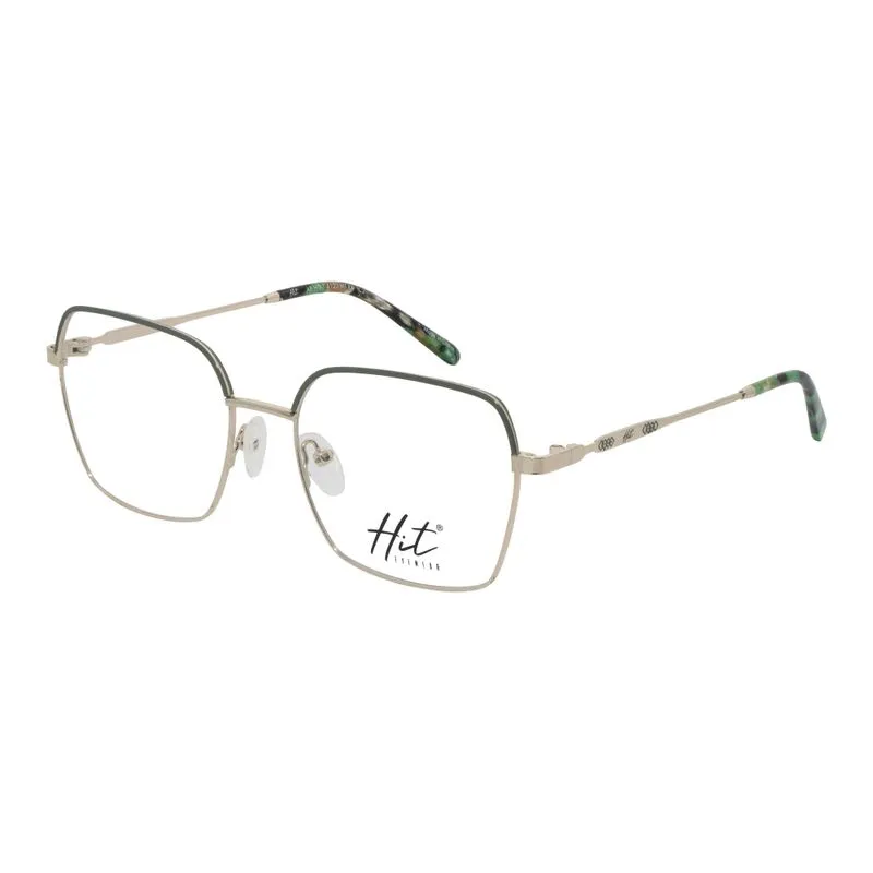 Armação para Óculos de Grau Feminino Hit 1 4123 Dourado com Verde
