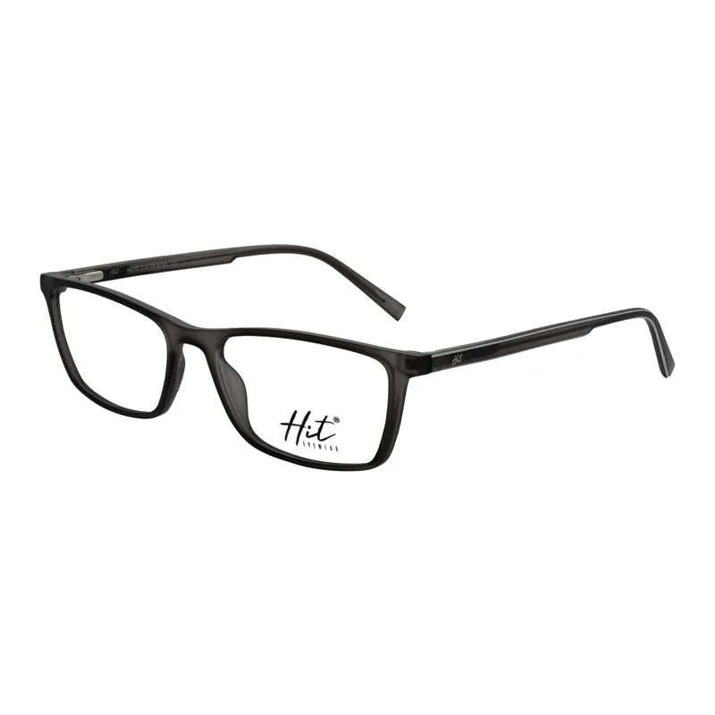 Armação para Óculos de Grau Masculino Hit 2 4134 Cinza Cristal Fosco Armação para Óculos de Grau Masculino Hit 2 4134 Cin