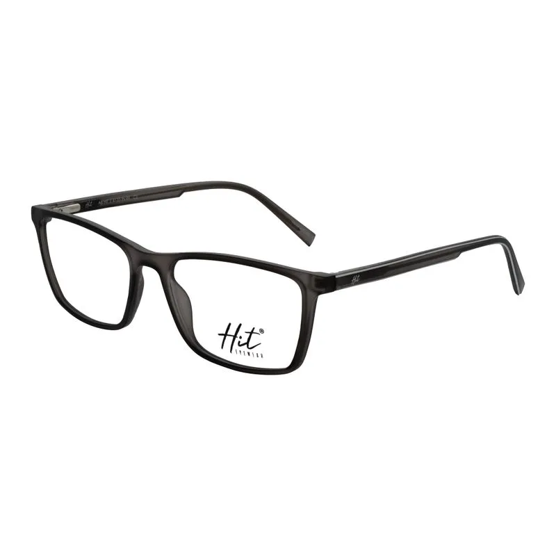 Armação para Óculos de Grau Masculino Hit 2 4135 Cinza Cristal Fosco Armação para Óculos de Grau Masculino Hit 2 4135 Cin