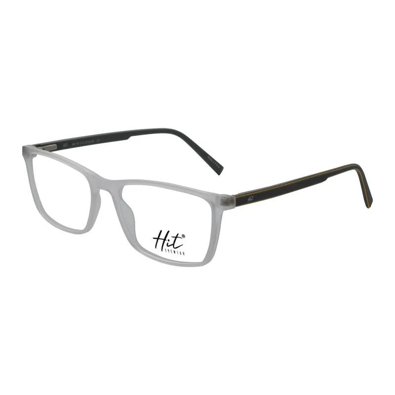 Armação para Óculos de Grau Masculino Hit 2 4135 Cristal Fosco com Cinza Armação para Óculos de Grau Masculino Hit 2 4135 Cristal Fosco com Cin