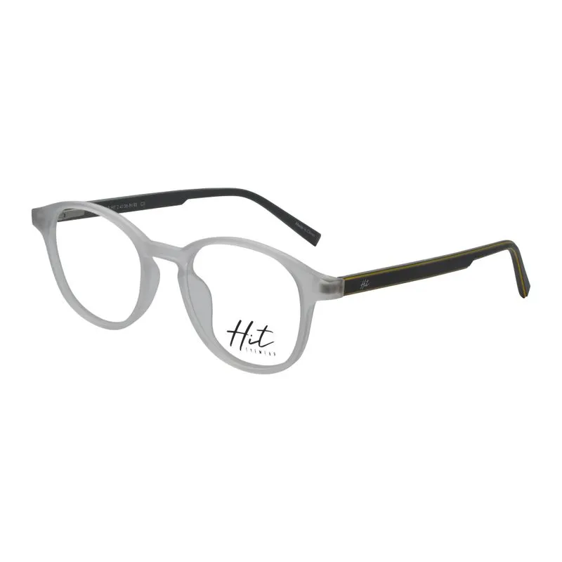 Armação para Óculos de Grau Masculino Hit 2 4136 Cristal Fosco com Cinza Armação para Óculos de Grau Masculino Hit 2 4136 Cristal Fosco com Cin