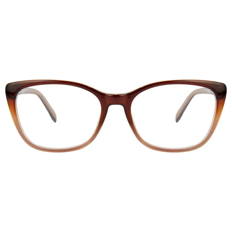 Armação para Óculos de Grau Feminino DNZ RDNZ14181C2 Cristal Marrom
