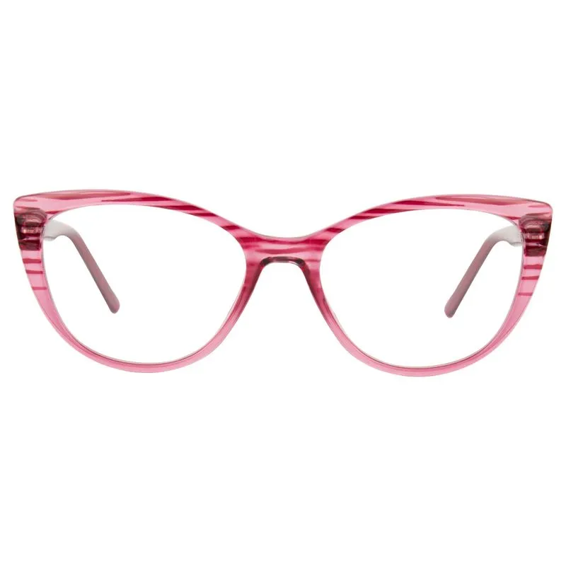Armação para Óculos de Grau Feminino DNZ 3 4184 Rosa Cristal