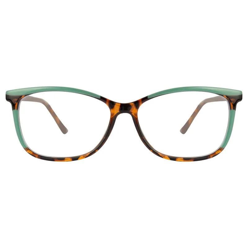 Armação para Óculos de Grau Feminino DNZ RDNZ14188C1 Demi Marrom e Verde
