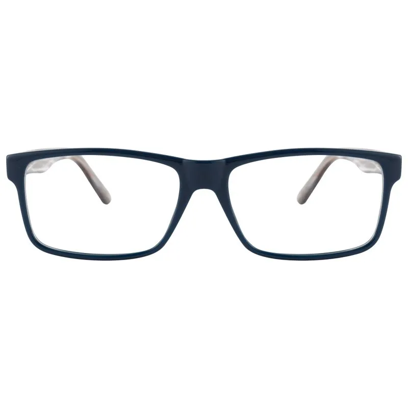 Armação para Óculos de Grau Masculino DNZ RDNZ24193C1 Azul com Marrom Armação para Óculos de Grau Masculino DNZ RDNZ24193C1 A