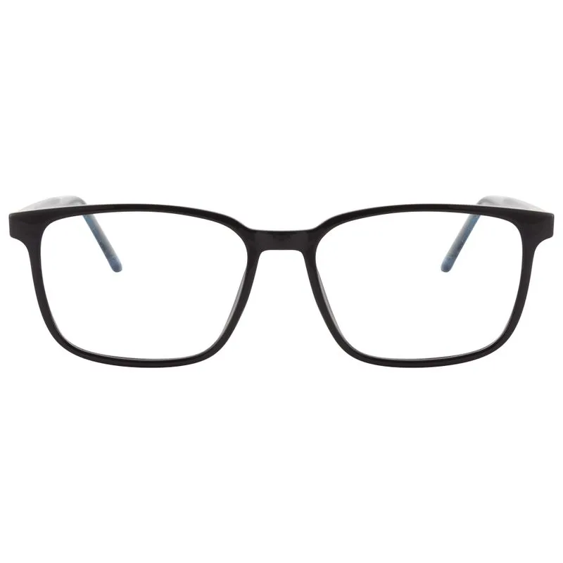 Armação para Óculos de Grau Masculino DNZ RDNZ24194C3 Preto com Azul Armação para Óculos de Grau Masculino DNZ RDNZ24194C3 Preto com A