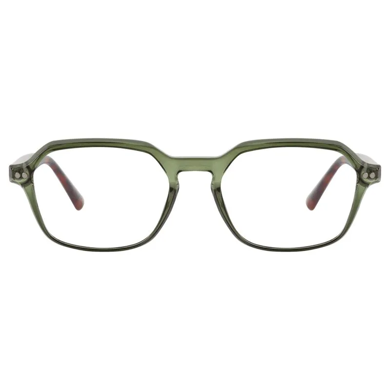 Armação para Óculos de Grau Masculino DNZ RDNZ24202C3 Demi Cristal Verde