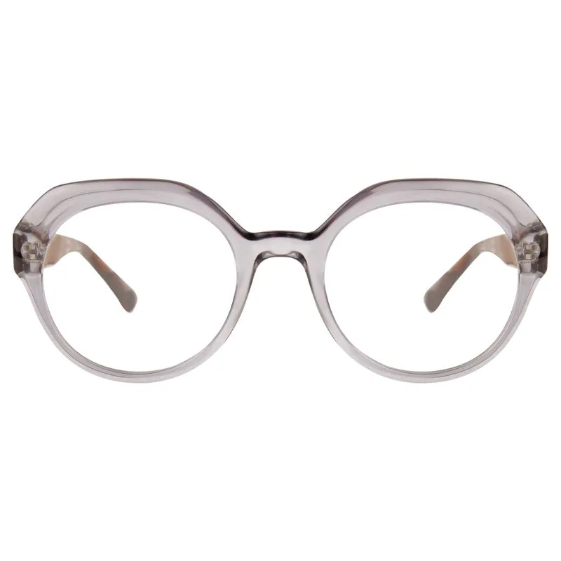 Armação para Óculos de Grau Feminino DNZ 2 4203 Cinza Translúcido Armação para Óculos de Grau Feminino DNZ 2 4203 Cin