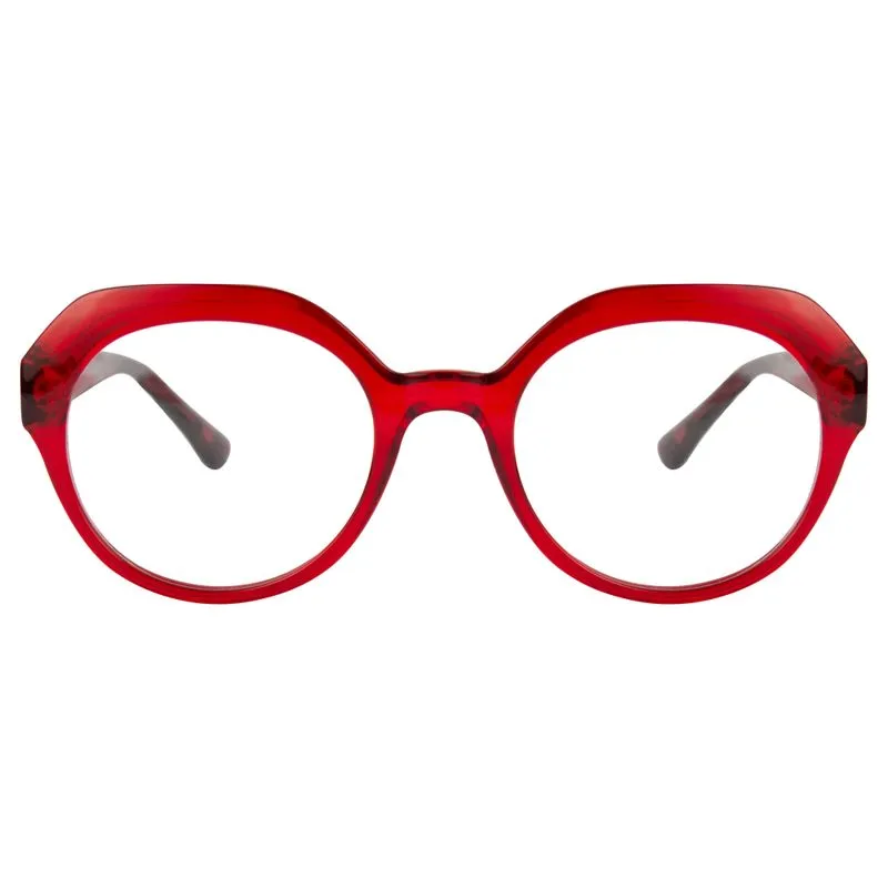 Armação para Óculos de Grau Feminino DNZ RDNZ14203C3 Cristal Vermelho