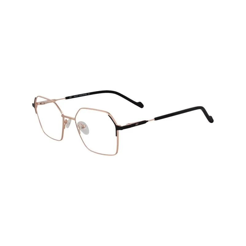 Armação para Óculos de Grau Feminino Hit 3 4129 Rose Gold com Preto