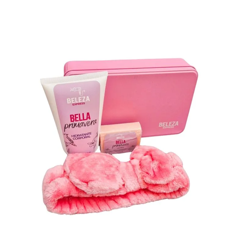 kit presente hidratante, sabonete e faixa Bella (La Vie)