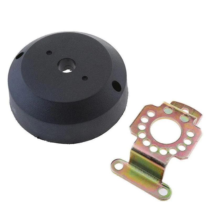 Kit Bezel Preto Em Pvc Para Fixação Do Volante Na Embarcação