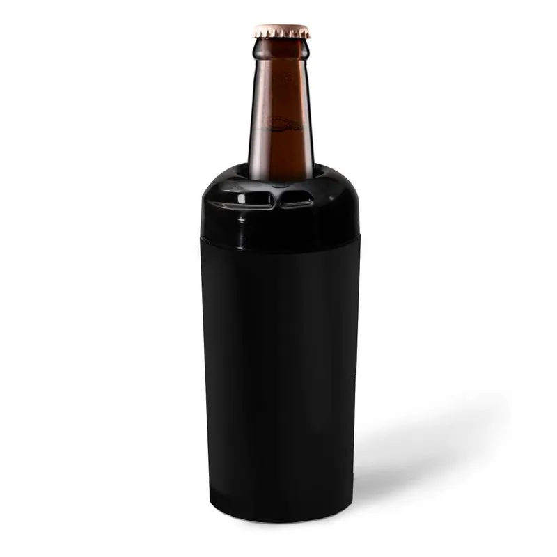 Porta Garrafa 600ml Térmico Para Adesivar - Preto