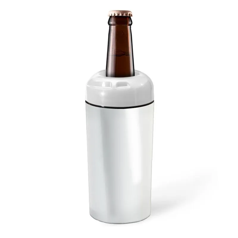 Porta Garrafa 600ml Térmico Para Adesivar - Branco