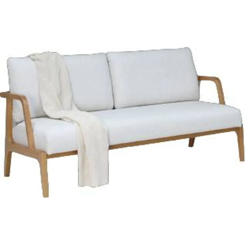 Sofa 3 Lugares Dunas Amendoa E Bege - Nacional/S 21 Moveis